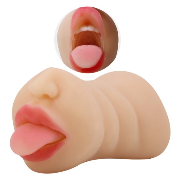 (image for) Dual Mouth & Vagina Pocket Masturbator