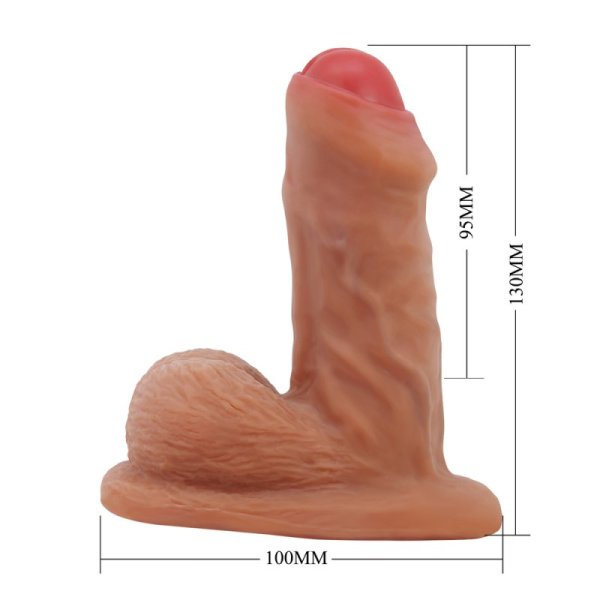 (image for) Prettylove 5.1" Brown Realistic Cock