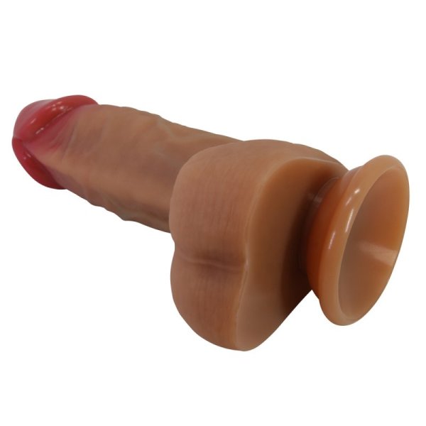 (image for) 6.8" Super Soft Liquid Silicone Realistic Dildo - Curtis