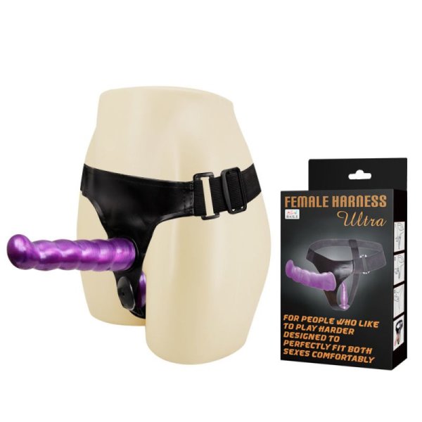 (image for) Double Dong Female Hard Adjustable Strap On Dildo