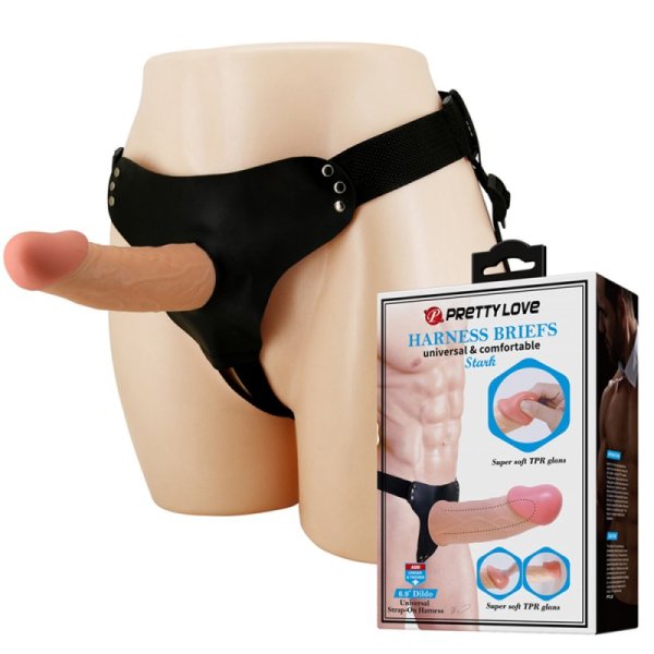 (image for) 6.9" Dildo Universal Strap On Harness
