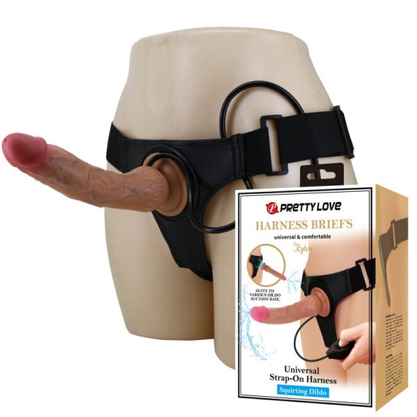 (image for) Squirting Dildo Strap On Harness