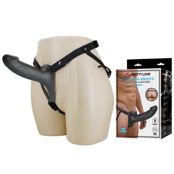 (image for) 6.6" Wearable Penis Extension Strap On Harness