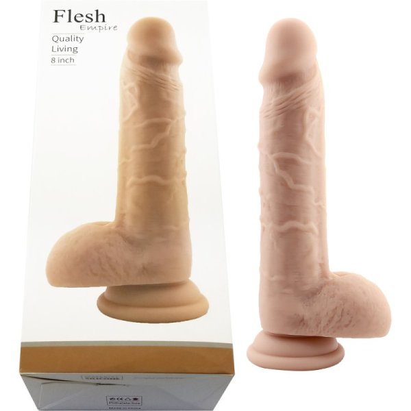 (image for) 8" Suction Base Lifelike Dildo