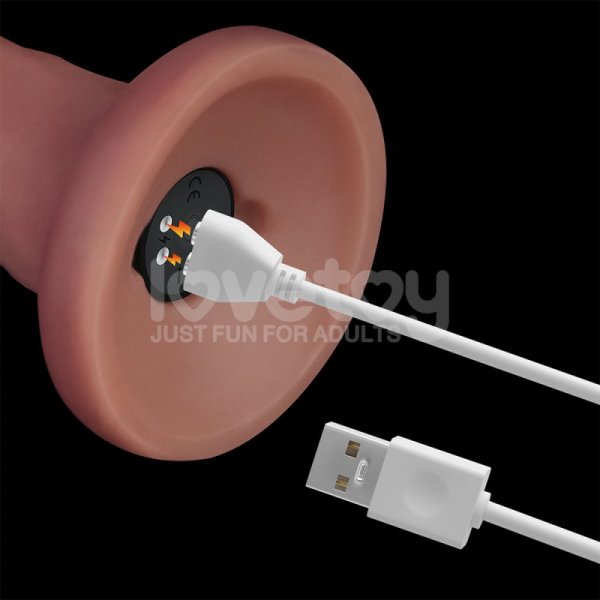 (image for) 8'' Vibrating Dual Density Power Cock