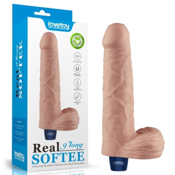 (image for) 9" Soft Vibrating Dong