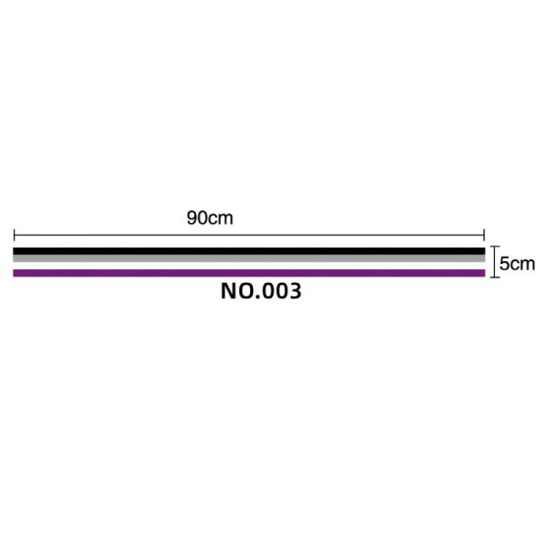 (image for) D708 LGBT Rainbow Ribbon 90*5cm-10pcs