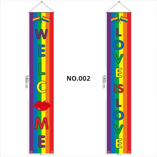 (image for) D709 Gay Pride Door Banner