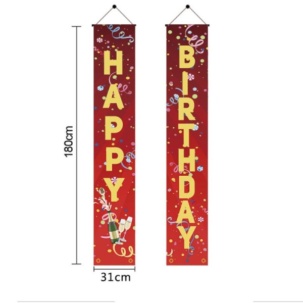 (image for) D712 Happy Birthday Door Banner