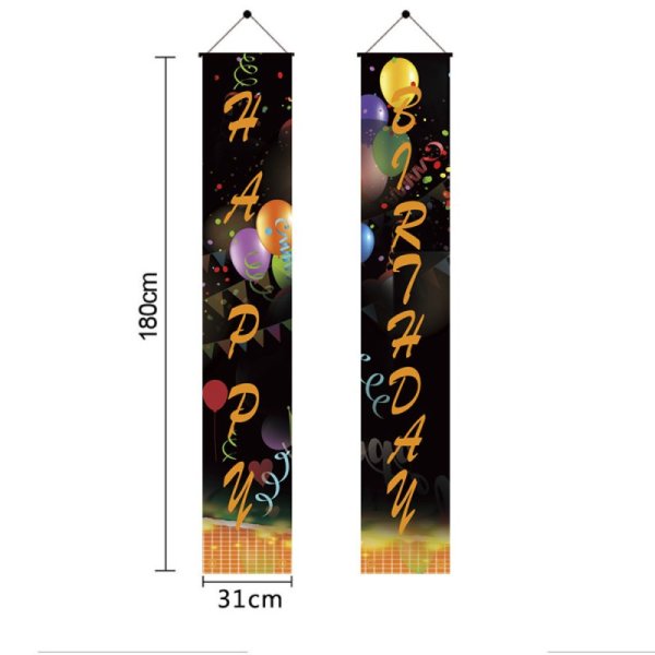 (image for) D712 Happy Birthday Door Banner