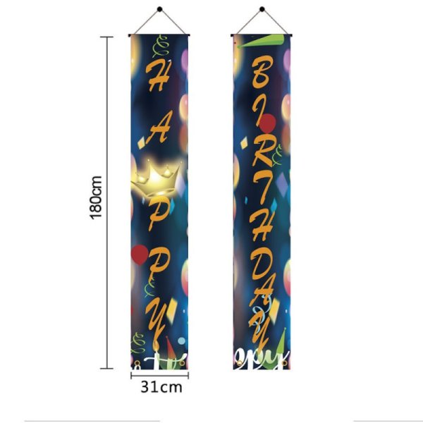 (image for) D712 Happy Birthday Door Banner