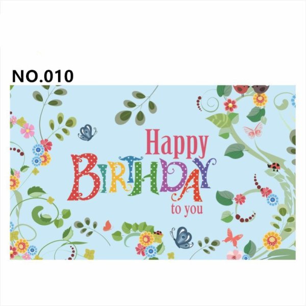 (image for) D801 Black&Golden Birthday Banner