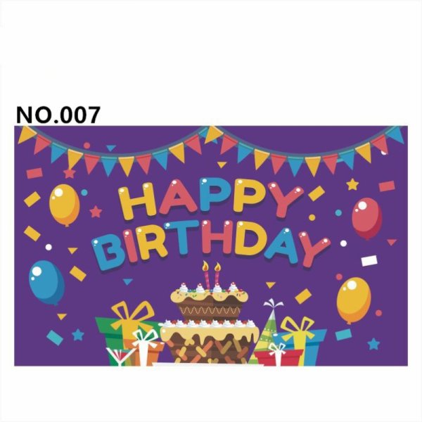(image for) D801 Black&Golden Birthday Banner