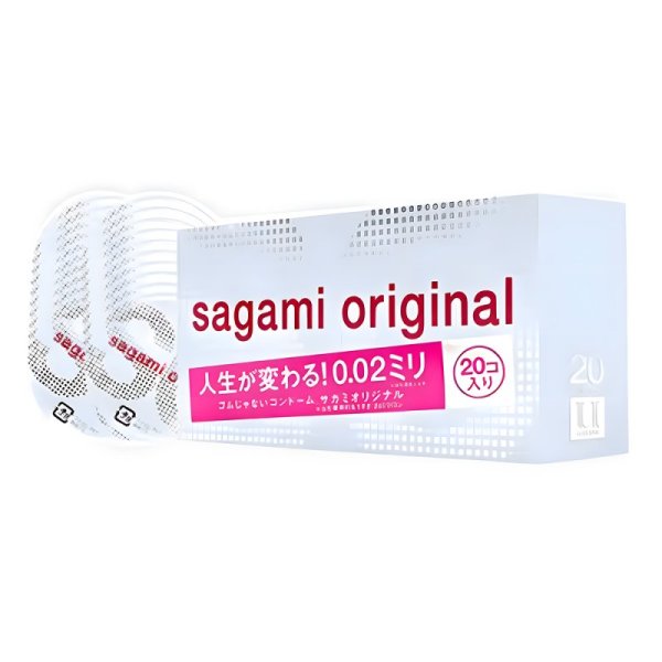 (image for) 20pcs Size M Sagami Original 002 (SHIP BE SEA ONLY)