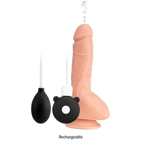 (image for) 9" Realistic Ejaculating Dildo