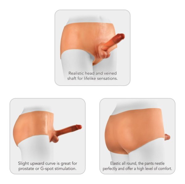 (image for) 7“ Versatile Pants with Hollow Realistic Dildo
