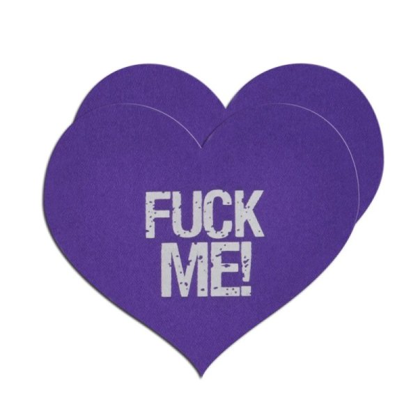 (image for) Hearts-Fuck Me-Assorted ( Vanilla,Purple,Black, Pink) -4 Pair