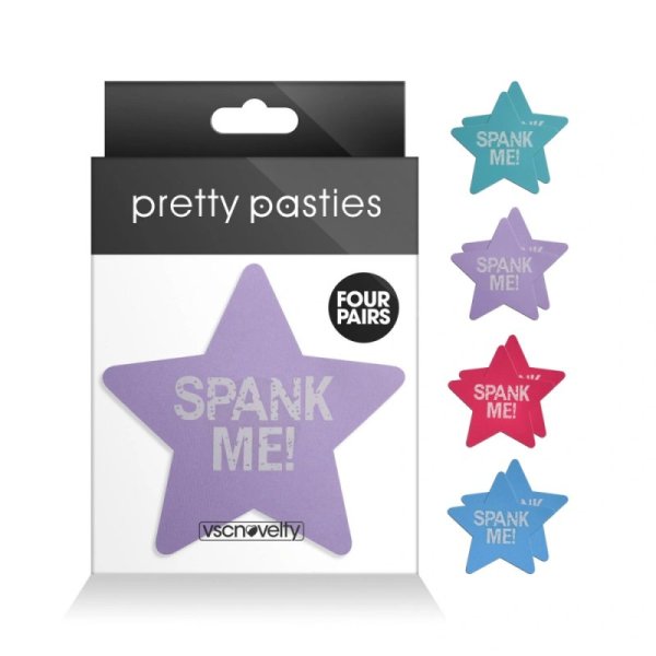(image for) Stars-Spank Me-Assorted ( Fuschia,Seafoam,Thistle, Blue) -4 Pair