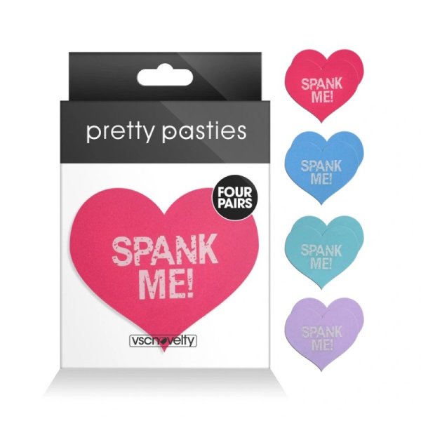 (image for) Hearts-Spank Me-Assorted ( Fuschia,Seafoam,Thistle, Blue) -4 Pair