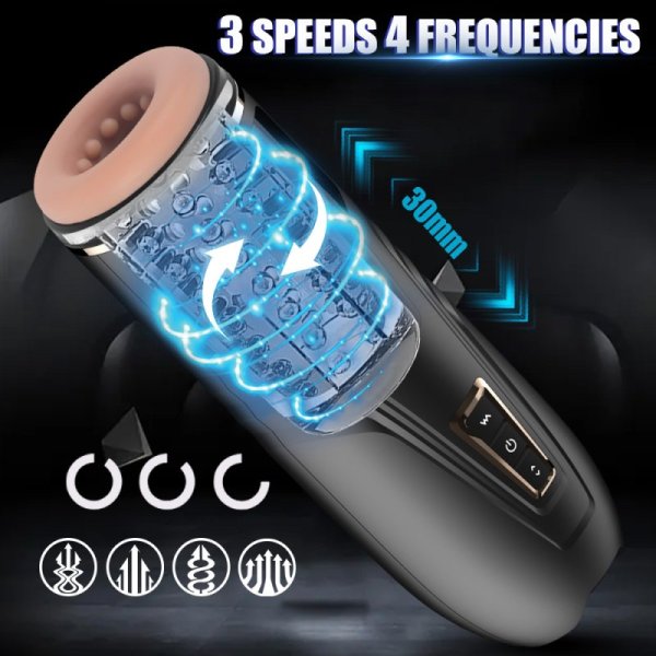 (image for) Lida - Auto Telescopic & Rorating Male Masturbator
