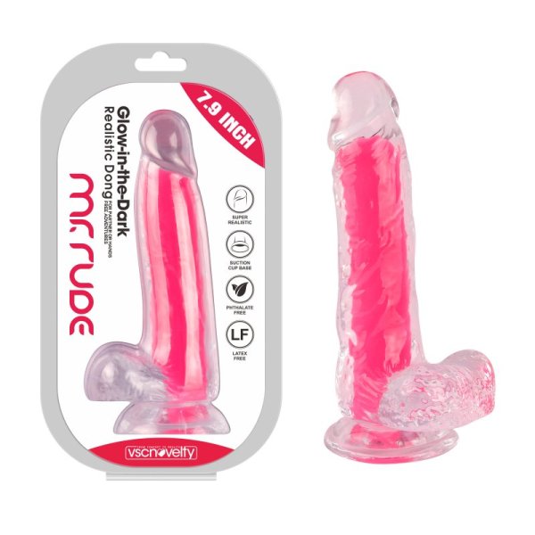 (image for) Mr. Rude 7.9" Glow-in-the-Dark Dong