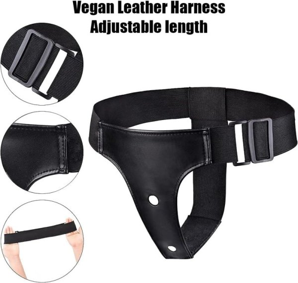 (image for) Black Magic Unisex Strap-On Dildo for both receiver and wearer