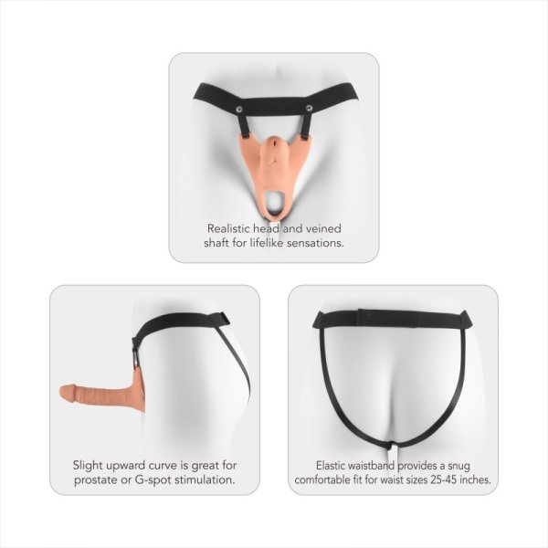 (image for) Soulmate Unisex Silicone Hollow Strap-On 6 Inch