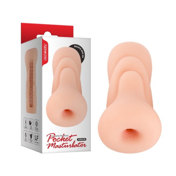 (image for) Versatile Realistic Pocket Masturbator - Anus