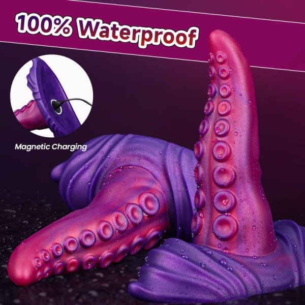 (image for) 7.4" Remote Heating Octopus Tentacle Sex Grinder