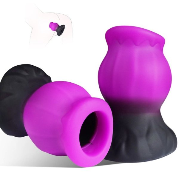(image for) 4.5" Silicone Hollow Anal Plug