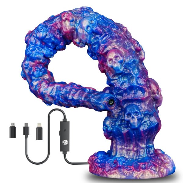 (image for) 17.7 in APP Smart Endoscope Skull Dildo