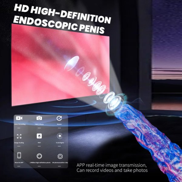 (image for) 17.7 in APP Smart Endoscope Skull Dildo