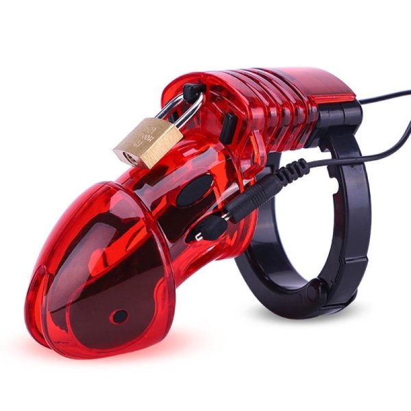 (image for) Electro Sex Chastity Device - Red