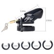 (image for) CB-6000S Short Male Chastity Cage - Balck