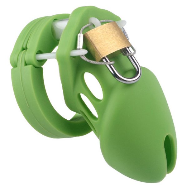 (image for) Silicone CB6000s Chastity Devices In Pink/Green/White/Flesh/Red