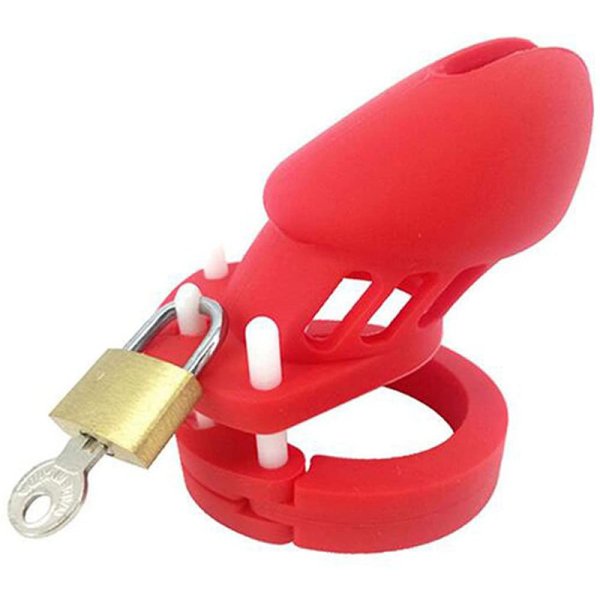 (image for) Silicone CB6000s Chastity Devices In Pink/Green/White/Flesh/Red