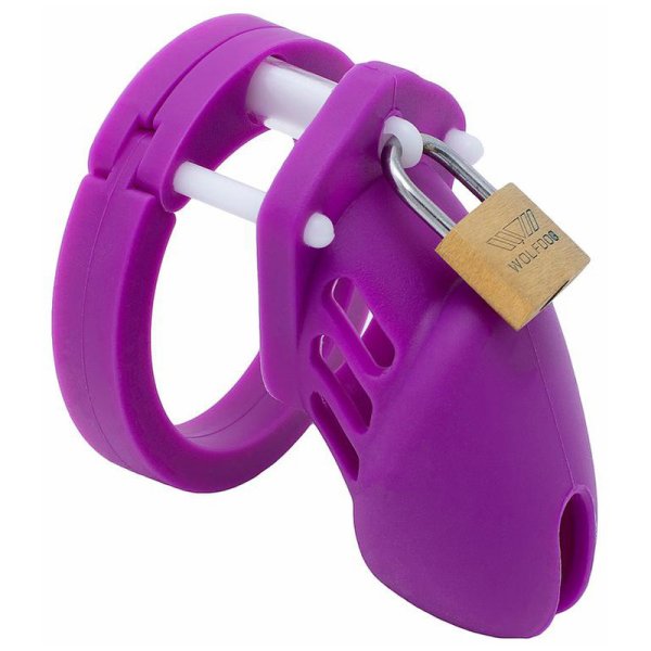 (image for) Silicone CB6000s Chastity Devices In Brown/Purple/Yellow