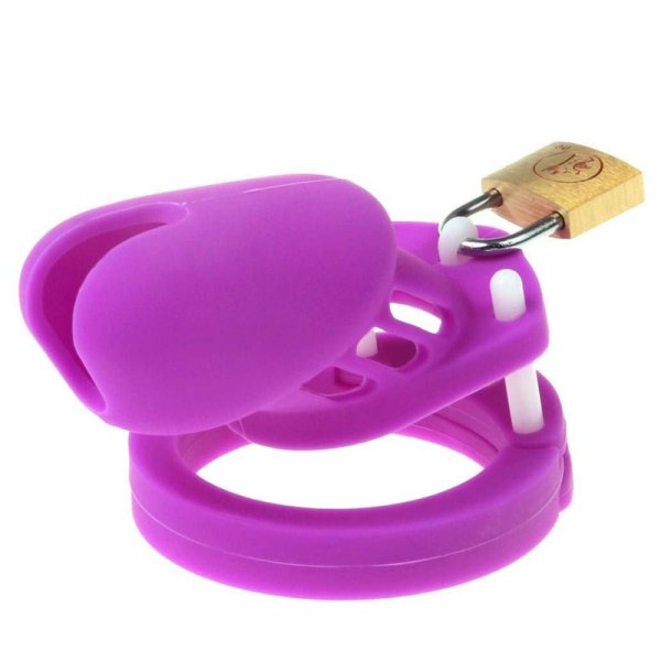 (image for) Silicone CB6000s Chastity Devices In Brown/Purple/Yellow