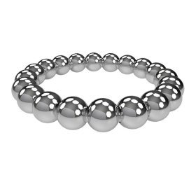 Meridian Stainless Steel Beaded Cock Rings