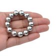 (image for) Meridian Stainless Steel Beaded Cock Rings