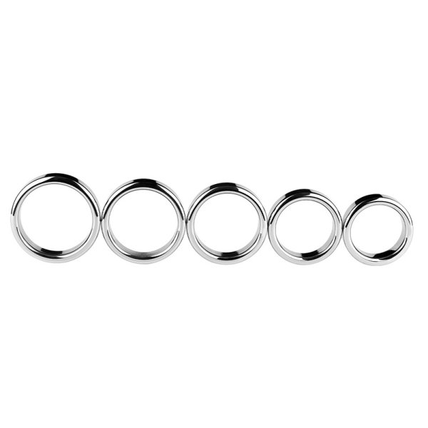 (image for) Chrome Stainless Steel Cock Ring - 1.5cm Height