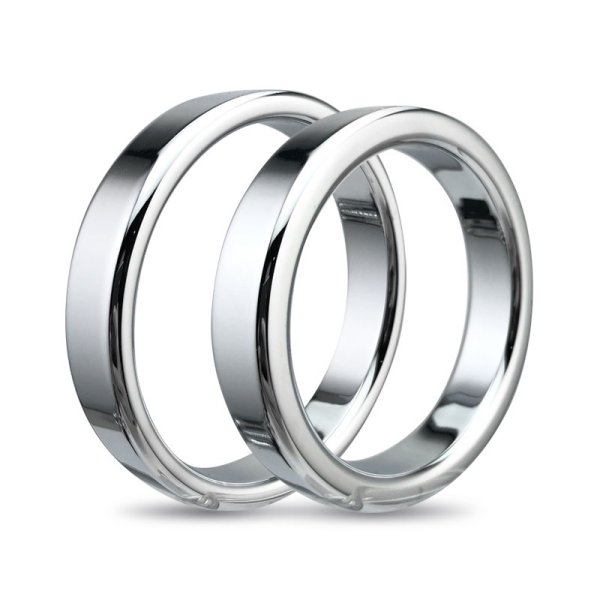 (image for) Chrome Stainless Steel Cock Ring - 1.2cm Height