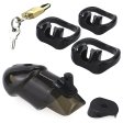 (image for) Rikers Locking Chastity Device - Black