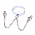 (image for) Chrome M Slave Collar With Japanese Clover Clamps