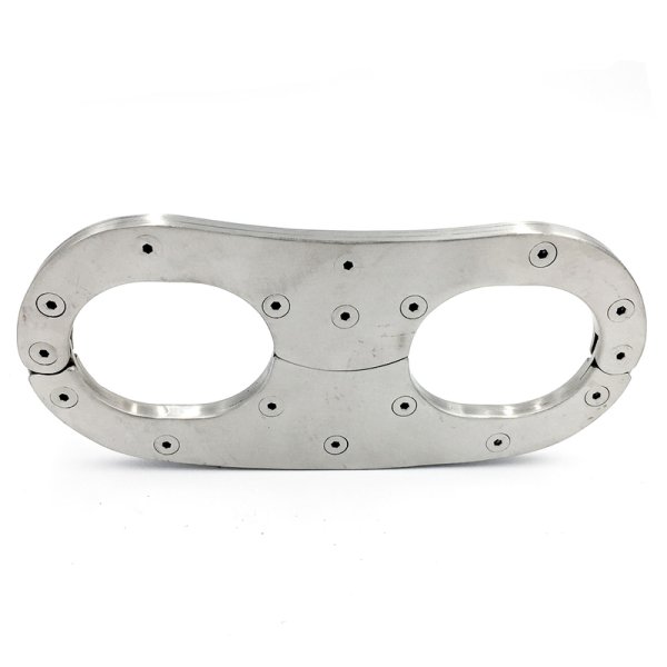 (image for) Unisex Stainless Steel Wrist Restraints with Padlock