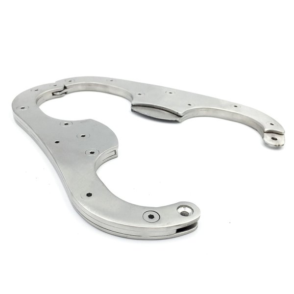 (image for) Unisex Stainless Steel Wrist Restraints with Padlock