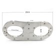 (image for) Unisex Stainless Steel Wrist Restraints with Padlock
