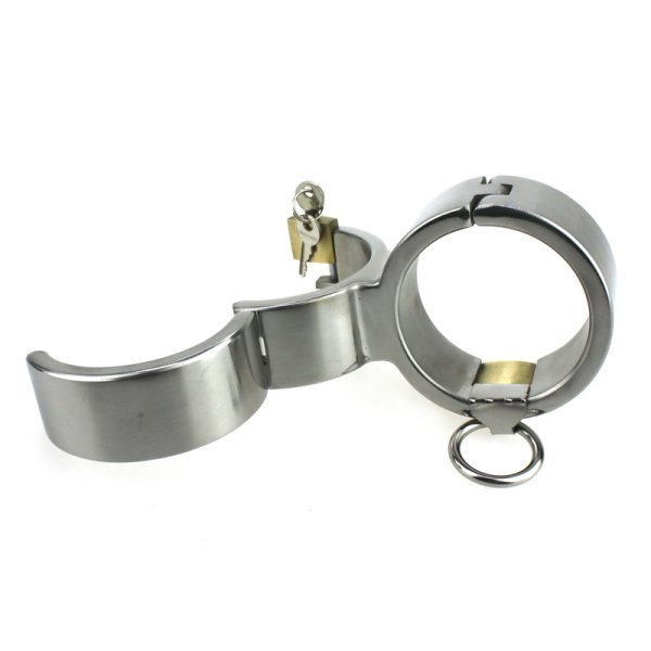 (image for) Stainless Steel Cross Handcuffs