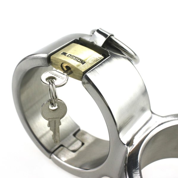 (image for) Stainless Steel Cross Handcuffs