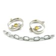 (image for) Unisex Luxury Dungeon Irons Cuffs With Chain